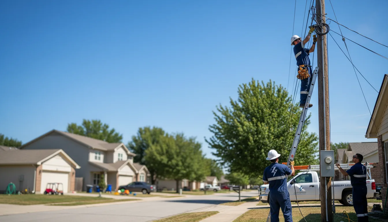 Residential electrician providing installation services in Hines, IL